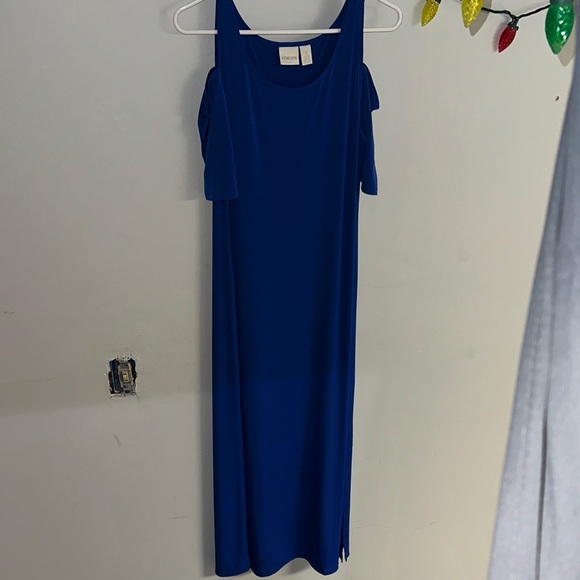 Chico's Royal Blue Midi Dress - Picture 1 of 3